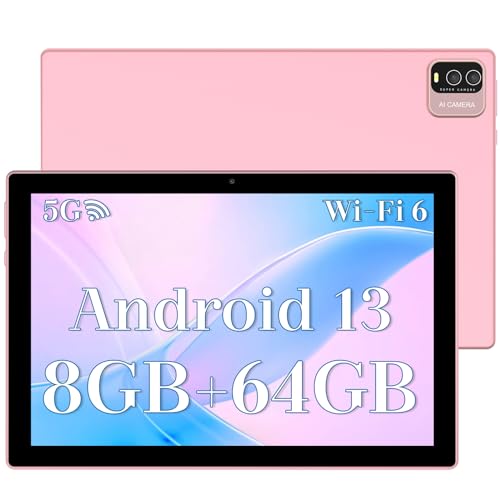 10 Zoll Tablet Android 11, 64 GB ROM 4 GB RAM 1280 x 800 Display Tablet-PC mit 2 + 8 MP Dual-Kamera, 512 GB erweiterbar, Bluetooth, WLAN, G-Sensor, 6000 mAh Akku, Dual-Lautsprecher-Computer-Tablets, von YQSAVIOR