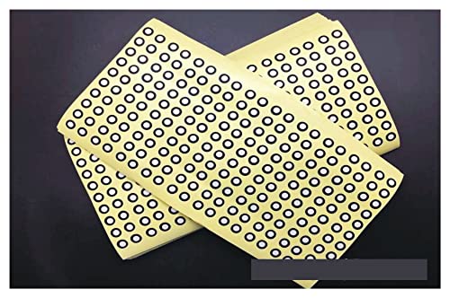 Markierungspunkte zum Scannen 3D-Scanner-Markierungspunkt Kopienzählmaschine Markierungspunkt Mattschwarze Punktmarkierung für 3D-Scanner(Model 12) von YQVEOT