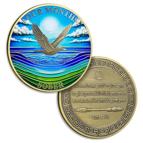 4 Monate Nüchternheitsmünze Vier Monate Nüchternheit Münzen April AA Chips und Medaillon Sun Chip Alkoholiker Anonyme Münze Wiederherstellung Jahrestag Token Nüchternheit Geschenke für Frauen Männer 4 Monate Nüchternheitsmünze Vier Monate Nüchternheit Münzen April AA Chips und Medaillon Sun Chip Alkoholiker Anonyme Münze Wiederherstellung Jahrestag Token Nüchternheit Geschenke für Frauen Männer von YRCKUDZKG