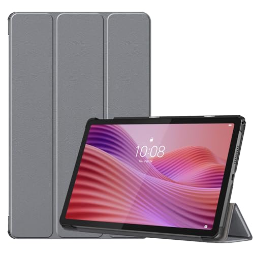 YRH für Lenovo Tab Hülle 10.1 Zoll 2025, [Auto Wake/Sleep] Ultra dünn Leather Stand Case Cover for Tabletten Lenovo Tab [TB311XU /TB311FU] (Grau) von YRH