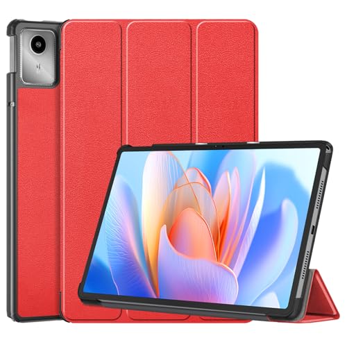 YRH für Lenovo Tab M11 Hülle 11 Zoll 2024, [Auto Wake/Sleep] Ultra dünn Leather Stand Flip Cover for Tabletten Lenovo M11 (1. Gen) [TB330FU /TB330XU] (Rot) von YRH