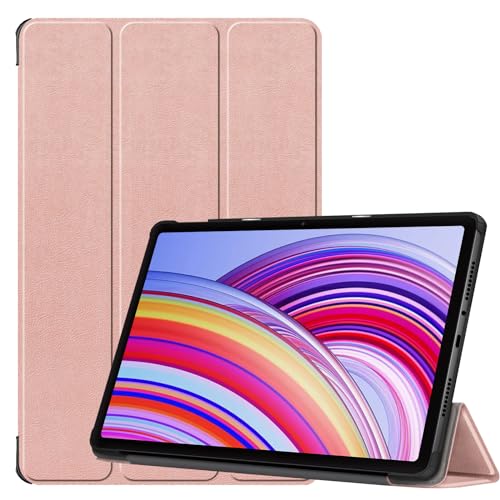 YRH für Redmi Pad Pro Hülle 12.1 Zoll 2024, [Auto Wake/Sleep] Ultra dünn Leather Stand Cover for Tabletten Xiaomi Redmi Pad Pro (Gold) von YRH