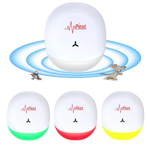 Ultraschall Schädlingsbekämpfer, Mäuseabwehr Mäusevertreiber Ultraschall 3 Modi, Elektronische Insektenschutzmittel Pest Control Repeller für Moskito, Kakerlake, Mäuse, Spinnen, Fliegen (4 Stück) Ultraschall Schädlingsbekämpfer, Mäuseabwehr Mäusevertreiber Ultraschall 3 Modi, Elektronische Insektenschutzmittel Pest Control Repeller für Moskito, Kakerlake, Mäuse, Spinnen, Fliegen (4 Stück) von YRHWS