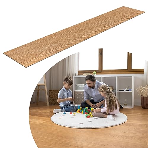 YRHome PVC Bodenbelag 5m² in Holzbraun Selbstklebende Fliesen Vinylboden klicksystem Holz-Effekt Vinyl Bodenbelag für Fußbodenheizung 36 Fliesen - 91,44cm x 15,24 cm x 2mm YRHome PVC Bodenbelag 5m² in Holzbraun Selbstklebende Fliesen Vinylboden klicksystem Holz-Effekt Vinyl Bodenbelag für Fußbodenheizung 36 Fliesen - 91,44cm x 15,24 cm x 2mm von YRHome