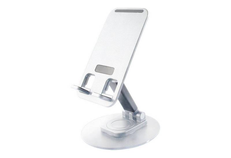 YRIIOMO Praktischer 360° drehbarer Tisch Handyhalter aus robustem Aluminium Handy-Halterung, (mit einstellbarer Höhe und rutschfestem Design – ideal für Büro, Küche, und Freizeit) von YRIIOMO