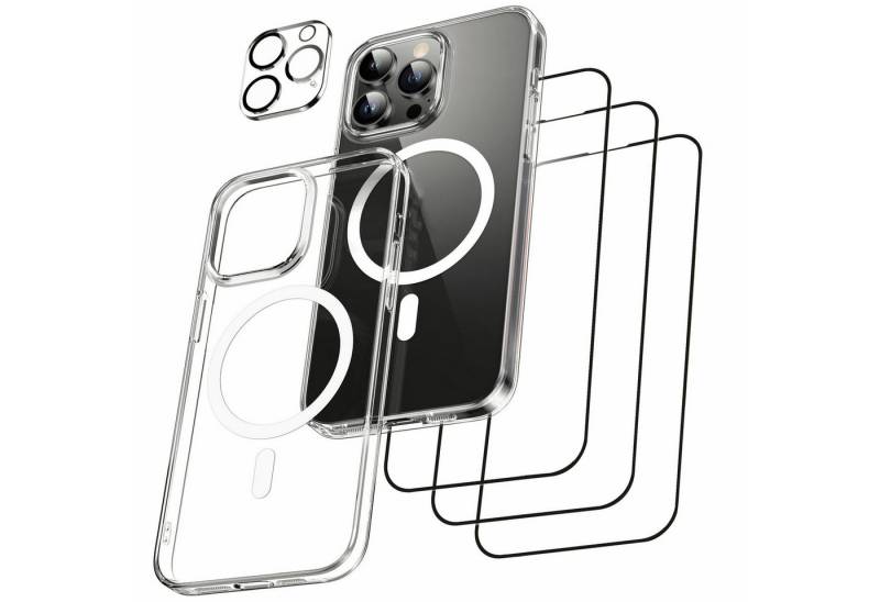 YRIIOMO Smartphone-Hülle Smartphone Hülle HD Schutzfolie 5 in 1 Handyhülle und Panzerglas für 15,5cm(6,1 Zoll) von YRIIOMO