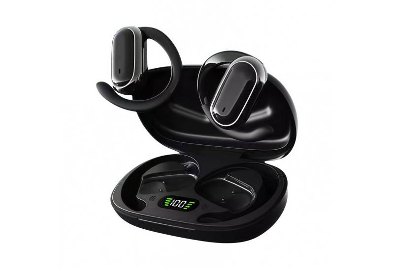 YRIIOMO Open Ear Kopfhörer Bluetooth – Kabellose Kopfhörer mit LED Display, Bluetooth-Kopfhörer (360° Sound, DT8.0, Noise Cancelling, in Ear, lange Akkulaufzeit) von YRIIOMO