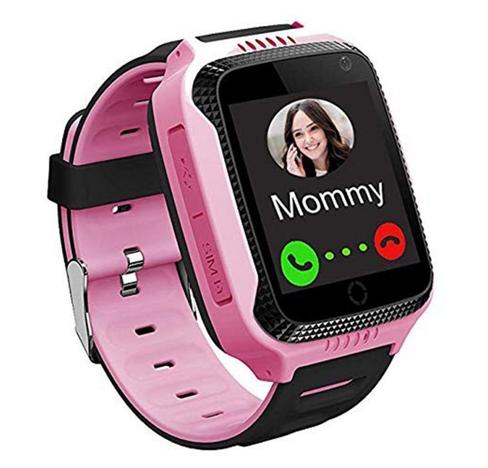 YRIIOMO Uhr GPS Kinder Smartwatch Telefon Touchscreen Kinder Smartwatch (mit Smartwatch Anruf Sprachnachricht SOS Taschenlampe Digitalkamera Wecker), Nägel von YRIIOMO