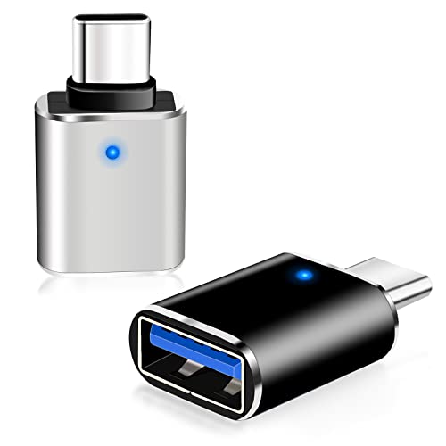 YRIKE USB 3.0 auf USB C Adapter, USB C Stecker auf USB Buchse Adapter, OTG Adapter für Typ C Geräte wie MacBook Pro, Tablets, Typ C Telefone, Tastaturen, etc. von YRIKE