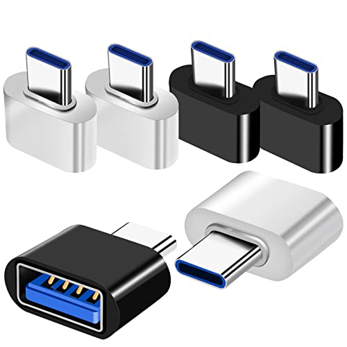 YRIKE USB C Adapter（6 Stück）, USB C auf USB Adapter, OTG Adapter für Typ C Geräte Kompatibel mit MacBook Pro, Tablets, Typ C Telefone, Tastaturen, etc. von YRIKE