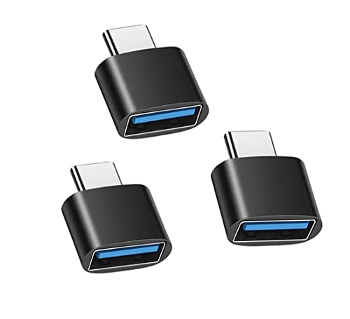 YRIKE USB C Adapter (3 Stück), USB C zu USB 3.0 Adapter, USB C TOG Adapter, kompatibel mit Typ C Geräten wie Macbooks und Mobiltelefonen von YRIKE