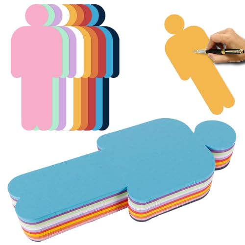 200 Stück Bunt Moderationskarten Set - 10 Farben Mensch Präsentationskarten Set, Metaplankarten Mensch für Büro Schule Präsentation und Moderation, Vortrag, 20x8cm 200 Stück Bunt Moderationskarten Set - 10 Farben Mensch Präsentationskarten Set, Metaplankarten Mensch für Büro Schule Präsentation und Moderation, Vortrag, 20x8cm von YRsorn