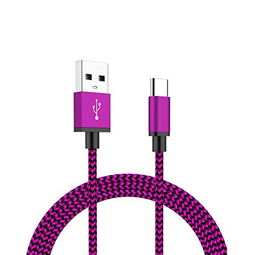 USB-Kabel Typ C, YSJJZRL®(6.6ft) USB C to USB A Nylon-Geflecht Schnellladekabel Data Sync Transfer Ladekabel Kompatibel mit Samsung Galaxy S10 S9 Note 9 8 S8 Plus,LG V40 V30 V20 G7 G6 von YSJJZRL