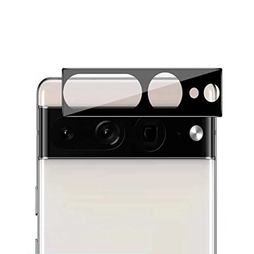 YSJJZRL 2 Stück 9H 3D Kameraschutzfolie aus gehärtetem Glas mit schwarzer Rückseite für Google Pixel 6/6 Pro/Pixel 7 usw (Für Pixel 7 Pro) von YSJJZRL