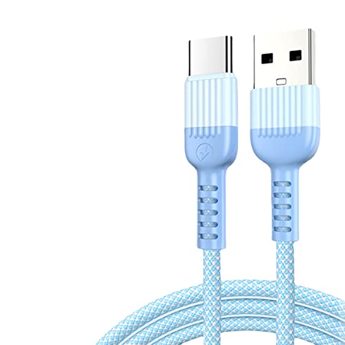 YSJJZRL 66W USB A auf USB C Kabel, 6A Superschnelles USB Typ C Ladekabel mit Samsung Huawei und mehr (1,2 Mio,Blau) von YSJJZRL