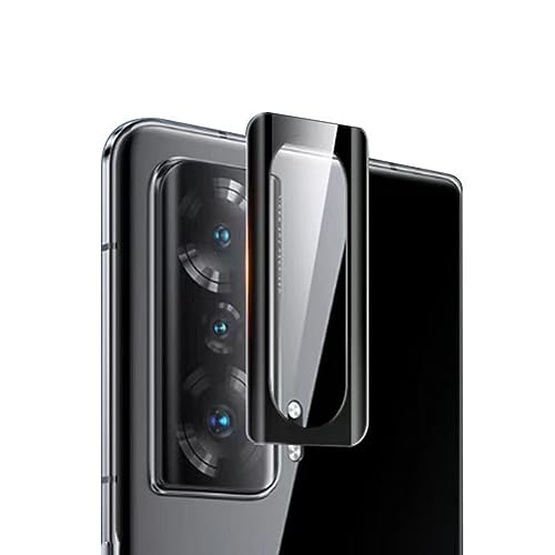 YSJJZRL 9H 3D Anti-Kratzer Schwarz Kamera Objektiv Displayschutzfolie Glasfolie Für Huawei Honor Magic 5 Ultimate V2 VS V (Für Honor Magic V2) von YSJJZRL
