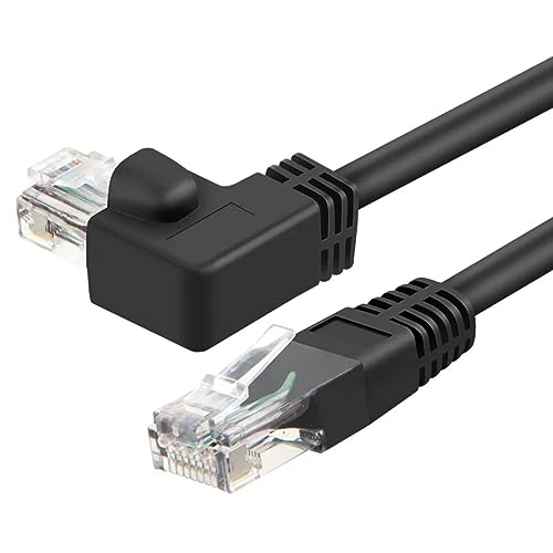 YSJJZRL Cat6-Ethernet-Kabel nach Oben/unten/Links/rechts, 90-Grad-RJ45-Cat-6-Internetkabel für Laptop-Router usw (10M,Rechts) von YSJJZRL