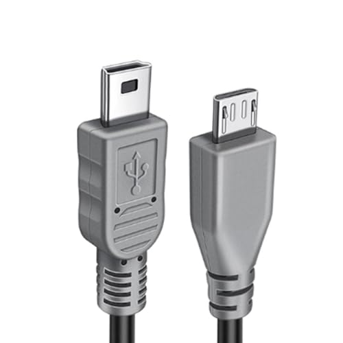 YSJJZRL Kabel vom Typ C/Micro-Stecker auf Micro/Typ C/Mini-Stecker zum Laden und Synchronisieren des OTG-Ladedatenkabels (1M,Mikro zu Mini) von YSJJZRL