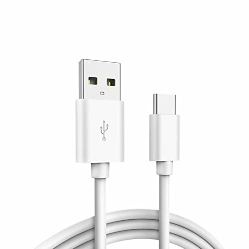 YSJJZRL USB-C-Kabel, 2 m USB 2.0 Typ C Ladekabel, Datenübertragung, USB-Typ-C-Anschluss, kompatibel mit USB-A auf Typ-C-Geräten, Weiß von YSJJZRL