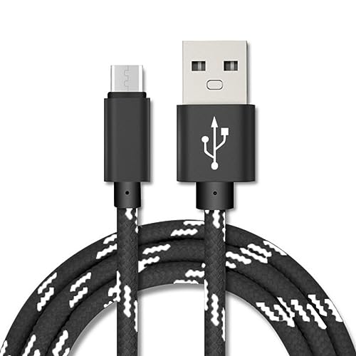 YSJJZRL USB Typ C Kabel Aluminiumgehäuse Nylon geflochten 2A Schnellladegerät Datenkabel für Samsung A50 A51 S20 S10 usw (1,5 Mio,Schwarz) von YSJJZRL