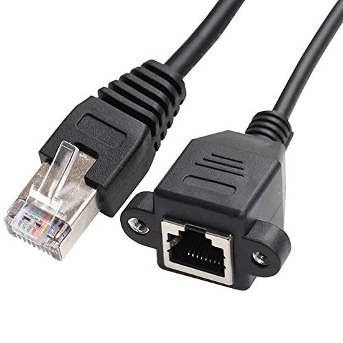 superior ZRL® RJ45 CAT 5 männlich bis weiblich Ethernet Netzwerk Verlängerungskabel mit Panel Halte Löchern vergoldet Stecker von YSJJZRL