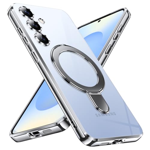 YSLBWLE 28-s25-03 Schutzhülle für Samsung Galaxy S25, ultradünn, TPU, mit magnetischem Ständer, militärische Qualität, stoßfest, dünn, Anti-Vergilbung, flexibel, weiche Hülle und 360°-Ständer YSLBWLE 28-s25-03 Schutzhülle für Samsung Galaxy S25, ultradünn, TPU, mit magnetischem Ständer, militärische Qualität, stoßfest, dünn, Anti-Vergilbung, flexibel, weiche Hülle und 360°-Ständer von YSLBWLE