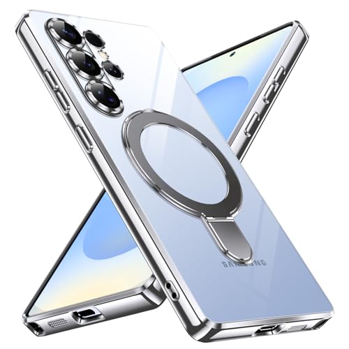 YSLBWLE 28-s25u-03 Schutzhülle für Samsung Galaxy S25, ultradünn, TPU, mit magnetischem Ständer, militärische Qualität, stoßfest, dünn, Anti-Vergilbung, flexibel, weiche Hülle und 360°-Ständer YSLBWLE 28-s25u-03 Schutzhülle für Samsung Galaxy S25, ultradünn, TPU, mit magnetischem Ständer, militärische Qualität, stoßfest, dünn, Anti-Vergilbung, flexibel, weiche Hülle und 360°-Ständer von YSLBWLE