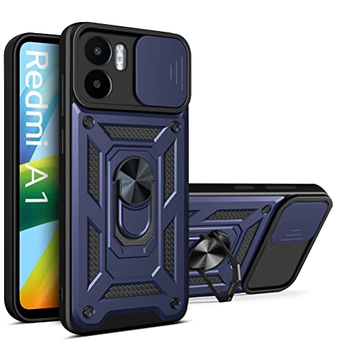 YSONCHAN Hülle für Xiaomi Redmi A1 4G/Redmi A2 4G, Schutzhülle mit Stoßfeste Objektiv Cover, Bumper Handyhülle mit Magnetring und Dreh Ständer, Robuste Hülle. Blau YSONCHAN Hülle für Xiaomi Redmi A1 4G/Redmi A2 4G, Schutzhülle mit Stoßfeste Objektiv Cover, Bumper Handyhülle mit Magnetring und Dreh Ständer, Robuste Hülle. Blau von YSONCHAN