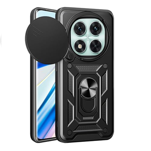 YSONCHAN Hülle für Xiaomi Redmi Note 14 Pro 5G, Schutzhülle mit Stoßfeste Objektiv Cover, Bumper Handyhülle mit Magnetring und Dreh Ständer, Robuste Hülle. Schwarz YSONCHAN Hülle für Xiaomi Redmi Note 14 Pro 5G, Schutzhülle mit Stoßfeste Objektiv Cover, Bumper Handyhülle mit Magnetring und Dreh Ständer, Robuste Hülle. Schwarz von YSONCHAN