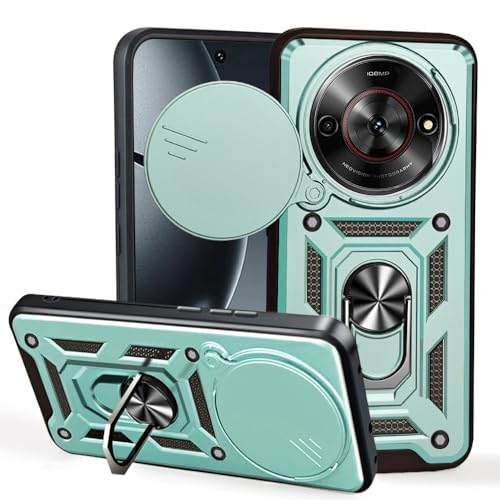 YSONCHAN Hülle für ZTE Nubia Focus 5G/Blade A75 5G/V60 Smart, Schutzhülle mit Stoßfeste Objektiv Cover, Bumper Handyhülle mit Magnetring und Dreh Ständer, Robuste Hülle. Grün YSONCHAN Hülle für ZTE Nubia Focus 5G/Blade A75 5G/V60 Smart, Schutzhülle mit Stoßfeste Objektiv Cover, Bumper Handyhülle mit Magnetring und Dreh Ständer, Robuste Hülle. Grün von YSONCHAN