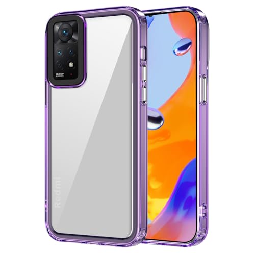 YSONCHAN Klar Hülle für Redmi Note 11 Pro 4G 5G/Redmi Note 12 Pro 4G, TPU Weiche Handyhülle mit Farbiger Kamerarahmen, Ultradünn Transparente Schutzhülle Bumper Hülle. Lila YSONCHAN Klar Hülle für Redmi Note 11 Pro 4G 5G/Redmi Note 12 Pro 4G, TPU Weiche Handyhülle mit Farbiger Kamerarahmen, Ultradünn Transparente Schutzhülle Bumper Hülle. Lila von YSONCHAN