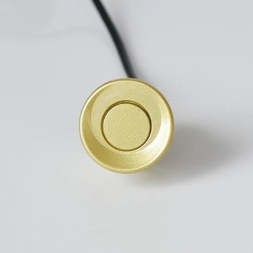Sensoren RüCkfahrhilfe 22mm Sensor Schwarz Rot Blau Silber Gold Weiß Grau Champagner Gold Für Auto Parkplatz Sensor Kit Monitor Reverse RüCkfahrwarner(Gold) von YSQIFBABD