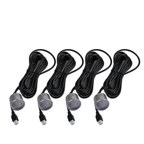 Sensoren RüCkfahrhilfe 4 Pcs 22mm Unterstützung Umkehr Radar Parkplatz Sensoren Parktronic Schwarz Blau Für Fahrzeuge Backup Radar RüCkfahrwarner(Grey) von YSQIFBABD