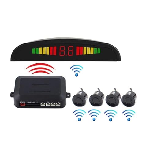 Sensoren RüCkfahrhilfe Auto Auto Parktronic Parkplatz Sensor Mit 4 Reverse Backup Radar-Monitor Detektor Display RüCkfahrwarner Sensoren RüCkfahrhilfe Auto Auto Parktronic Parkplatz Sensor Mit 4 Reverse Backup Radar-Monitor Detektor Display RüCkfahrwarner von YSQIFBABD
