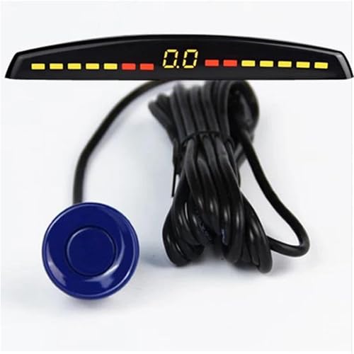 Sensoren RüCkfahrhilfe Auto Parkplatz Sensor Auto Auto Detektor Parktronic Display Reverse Backup Monitor Mit 4 Sensoren RüCkfahrwarner(Blau) von YSQIFBABD