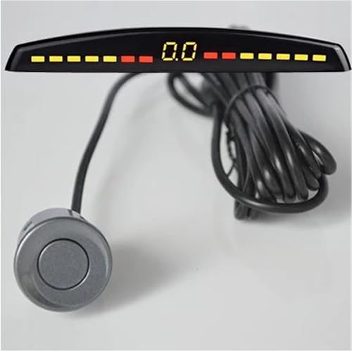Sensoren RüCkfahrhilfe Auto Parkplatz Sensor Auto Auto Detektor Parktronic Display Reverse Backup Monitor Mit 4 Sensoren RüCkfahrwarner(Grey) von YSQIFBABD