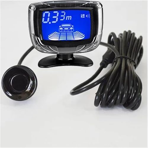 Sensoren RüCkfahrhilfe Auto Parkplatz Sensor Dual CPU LCD Display Mit Schalter 12V Reverse Backup-Sensor Parkplatz Radar-Monitor Detektor RüCkfahrwarner(Schwarz) von YSQIFBABD