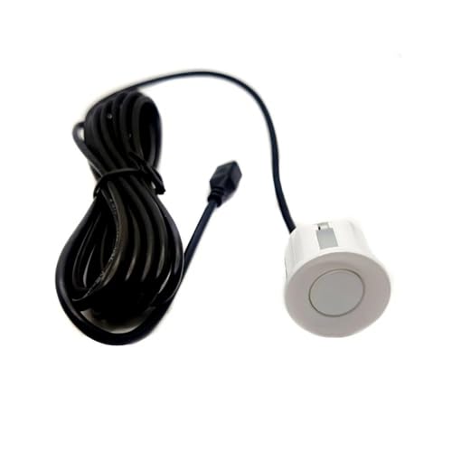 Sensoren RüCkfahrhilfe Auto Parkplatz Sensor Für 22mm Sensor Kit Monitor Reverse Auto Parkplatz Sensor Auto Reverse Radar Ton Alarm RüCkfahrwarner(Weiss) von YSQIFBABD