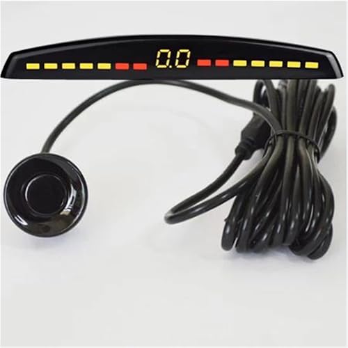 Sensoren RüCkfahrhilfe Auto Parkplatz Sensor Parktronic Display Reverse Backup Auto Parkplatz Radar-Monitor Detektor Mit 4 Sensoren RüCkfahrwarner(Schwarz) von YSQIFBABD