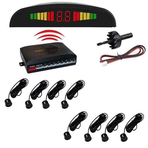 Sensoren RüCkfahrhilfe Auto Parktronic Parkplatz Sensor 8 Sensoren Reverse Backup Parkplatz Radar-Monitor Detektor Hintergrundbeleuchtung RüCkfahrwarner Sensoren RüCkfahrhilfe Auto Parktronic Parkplatz Sensor 8 Sensoren Reverse Backup Parkplatz Radar-Monitor Detektor Hintergrundbeleuchtung RüCkfahrwarner von YSQIFBABD