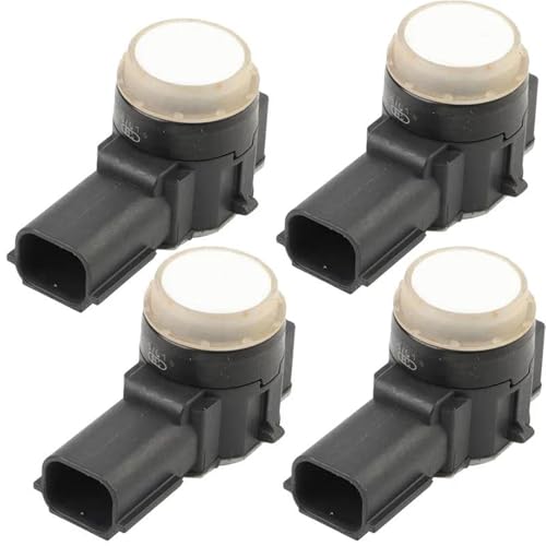 Sensoren RüCkfahrhilfe CV1T15K859ABW Auto PDC Parkplatz Sensor Abstand Control Sensor Für Ford Für Fiesta 2013-2017 CV1T-15K859-ABW RüCkfahrwarner(4pcs White) von YSQIFBABD