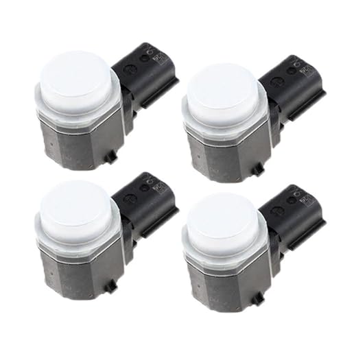 Sensoren RüCkfahrhilfe FR3T-15K859-AAW FR3T15K859AAW PDC Parkplatz Sensor Für Ford Für Rand Für Explorer Für Fusion Für Expedition RüCkfahrwarner(4 pcs White) von YSQIFBABD