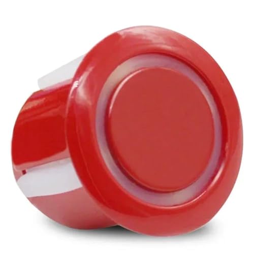 Sensoren RüCkfahrhilfe Parksensor-Kit Die Hintere Parktronic Rückfahrkamera 4 6 8 Zoll Einparkhilfe-Radar Vorne Und Hinten Assist-Monitor RüCkfahrwarner(Rot,6 Sensors) von YSQIFBABD