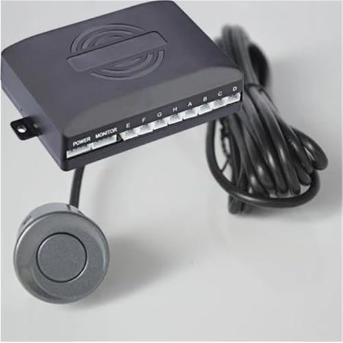 Sensoren RüCkfahrhilfe Parktronic Parkplatz Sensor Kit Mit 8 Sensoren Hintergrundbeleuchtung Display Reverse Backup Radar Monitor Detektor RüCkfahrwarner(Grey) von YSQIFBABD