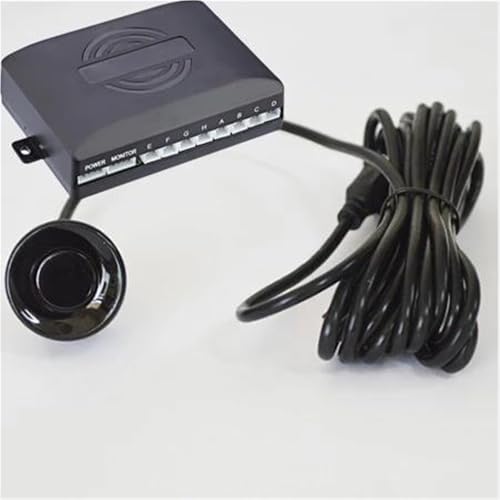 Sensoren RüCkfahrhilfe Parktronic Parkplatz Sensor Kit Mit 8 Sensoren Hintergrundbeleuchtung Display Reverse Backup Radar Monitor Detektor RüCkfahrwarner(Schwarz) von YSQIFBABD