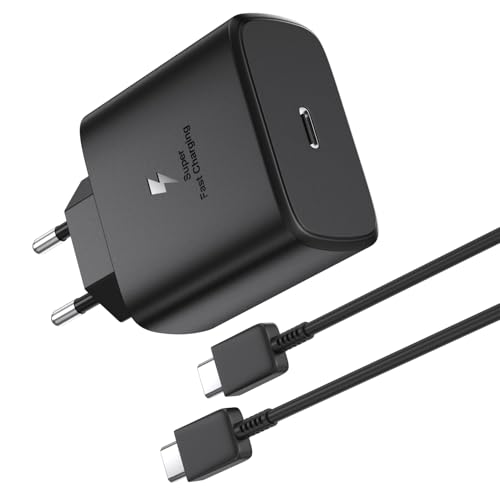 USB C Ladegerät, Schnelladegerät 45W für Samsung Galaxy S25 Ultra, S25+, S25, S24 Ultra, S24+, S24 FE, S23 Ultra, S22, A56, A36, A15, A55, Tab S10+/Ultra, mit 2M USBC Ladekabel Schnellladekabel USB C Ladegerät, Schnelladegerät 45W für Samsung Galaxy S25 Ultra, S25+, S25, S24 Ultra, S24+, S24 FE, S23 Ultra, S22, A56, A36, A15, A55, Tab S10+/Ultra, mit 2M USBC Ladekabel Schnellladekabel von YSSTKFD