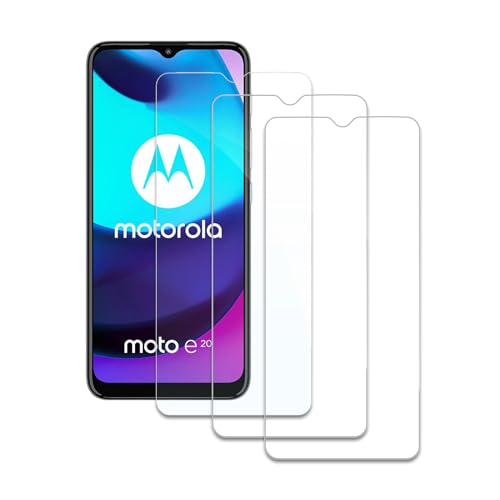 3 Stück Schutzfolie Kompatibel mit Motorola Moto E20/Moto E22/Moto E22i, 9H Härte Gehärtetem Glas, Anti-Kratzer, Anti-Öl, Anti-Bläschen, Einfache Installation von YSVDTEE