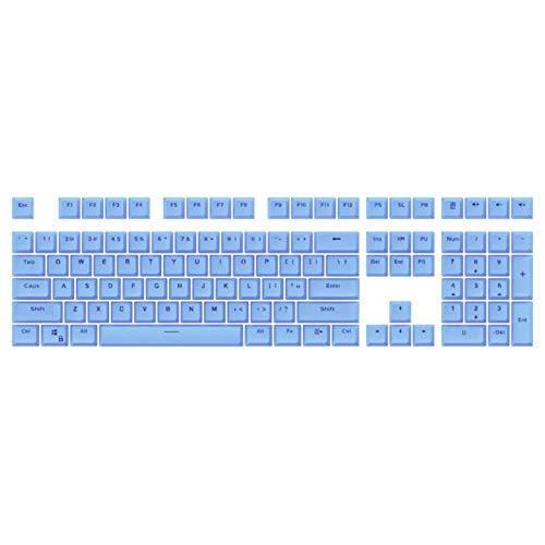 108 universelle ABS-Tastenkappen mit Hintergrundbeleuchtung, einfarbig, mechanische Tastatur-Ersatz-Kit. von YSoutstripdu