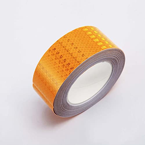 YTBHSHXZ， 2 Zoll x 65 Fuß Reflektorband, Reflektorband for Anhänger, Autos, LKWs(Yellow) von YTBHSHXZ
