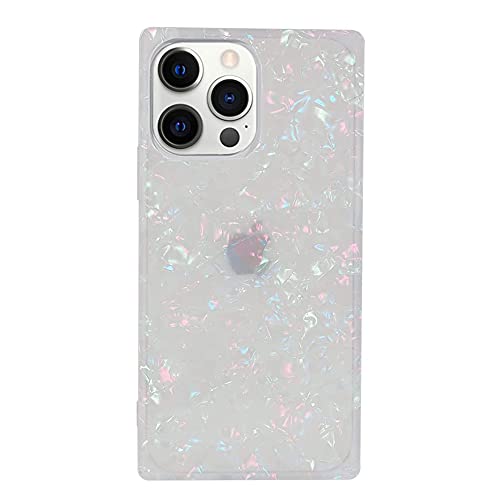 YTanazing Rechteckige Schutzhülle, kompatibel mit iPhone 13 Pro, Glitzer-Hülle, glitzernd, für Frauen, niedlich, schlank, weich, Silikon-Gel, flexible Handyhülle für iPhone 13 Pro, bunt von YTanazing
